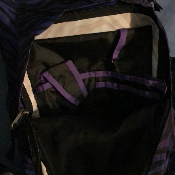 Jansport Purple and Blue Tiger Backpack - Picture 5 of 7